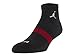 Nike Jordan Men's Low Quarter Dri-Fit Socks Large (shoe size 8-12) (Black)