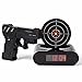 Gun Alarm Clock Shoot Alarm Clock Gun Clock Lock N Load Target Alarm Clock office gadgets (Black)