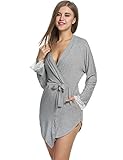Avidlove Womens Kimono Knit Cotton Robe Hotel Short Spa Bathrobe