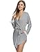Avidlove Womens Kimono Knit Cotton Robe Hotel Short Spa Bathrobe