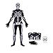 Comtervi Fortnite Skull Trooper Costume Halloween Kids Zentai Bodysuit Cosplay Best Gift for Child Dress up (M)