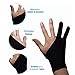 Artist Glove for Drawing Tablet Artist's Drawing Glove with Two Fingers for Graphics Drawing Tablet (1 Unit of Free Size, Good for Right Hand or Left Hand) (M)