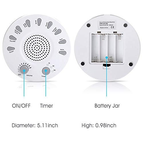 DYW Sound Level Meter Noise Machine Sleep Assistant Relaxation Machine Sleep Sound Machine Has 9 Unique Natural Sounds