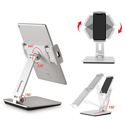 image for Viozon Stand, Tablet Stands 360° Rotatable Aluminum Alloy Desktop Mou