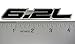 6.2 Liter Engine Aluminum Emblems Badges in Silver and Black - 4.5