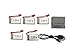 Fytoo Accessories 5 PCS 3.7V 380 mAh Li Battery+1 PCS Charger for SYMA X5A-1 X15 Rc Drone/Helicopter/Aircraft/Airplane Spare Parts