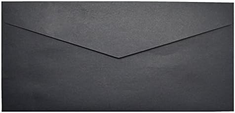 OfficeCode DL Wedding Greeting Enclosure Card Business Invitation Announcements Envelopes (4.13" x 8.66")-50 Pack (black)