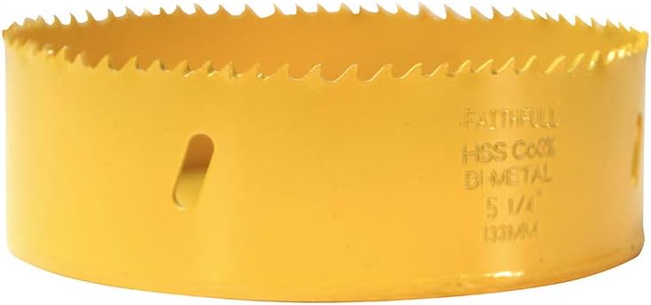 Faithfull FAIHSVP133 Bi-Metal Cobalt Holesaw 133mm, Multicoloured, 133mm D