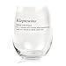 Funny Stemless Wine Glass Dictionary Definitions - Set of 4