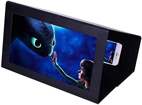 ASDDD Phone Screen Expanders & Magnifiers Mobile Phone Screen Magnifier Upgraded 3D Phone Bracket Screen Video Magnifier Projector Cell Phone Projector Amplifier for All Mobile Phone (Color : Black)
