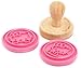 SiliconeZone Hello Kitty Collection 3-Piece Non-Stick Silicone Cookie Stamp Set, Pink