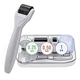 Derma Roller Kit for Face Body Skincare - 6 in 1 Cosmetic Needling Set for Hair Regrowth Beard Growth - Professional Micro Needling - Microdermabrasion for Men Women