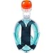 ME MARTIAN ELITE Tribord/Subea Easybreath (New Version) Full Face Snorkel Mask with Waterproof earplug, Enhanced Anti-Fog and Anti-Leak