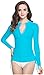 ilishop Women's UV Sun Protection Long Sleeve Rash Guard Wetsuit Swimsuit Top