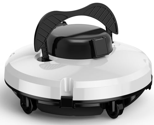 GMAPLAE Cordless Pool Vacuum for Above Ground Pool, Robotic Pool Cleaner with Dual Motors Strong Suction, 120 Mins Runtime, Auto-Parking, Pool Cleaner Robot for Inground Flat Pools Up to 1000 Sq.Ft