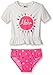 Osh Kosh Little Girls' Aloha Peplum Short Sleeve Rash Guard Set