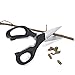 Heavy Duty Kitchen Scissors and Poultry Shears Stainless-Steel Multi-Purpose Dishwasher Safe Utility Scissors for Cutting Chicken, Turkey, Meat and Fish Sharp Blades (Black)