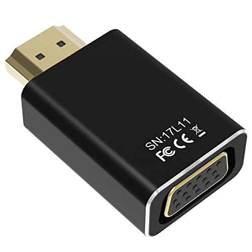 VicTsing HDMI to VGA, Aluminium Alloy Gold-Plated HDMI Male to VGA Female 1080P Video Converter Adapter for PC, Laptop, TVBOX, DVD