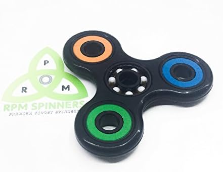 RPM Spinner Original Hybrid Ceramic Quad Bearing Spinner (Multicolor Black)