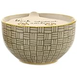 Paddywax Candles Boheme Collection Candle in Hand Painted Ceramic Bowl, 7-Ounce, Black Coconut and Amber