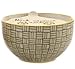Paddywax Candles Boheme Collection Candle in Hand Painted Ceramic Bowl, 7-Ounce, Black Coconut and Amber