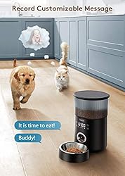 Veken Automatic Cat Feeder, 135oz/4L Dog Feeder Pet