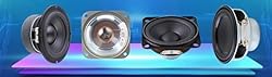 Fielect 2Pcs 6.5inch Foam Speaker Edge Subwoofer