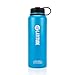 45 Degree Latitude 40 oz Water Bottle - Stay Hydrated Camping The Gym, Office Or Sports No BPA Stainless Steel Bottle - Perfectly Ice Cold Or Hot Beverages Leak Proof Lid Cayman Blue