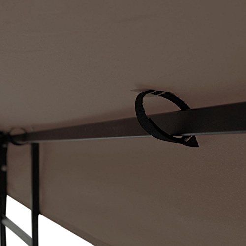 Koval Inc. 10’x10’ Square Replacement Top for Canopy Gazebo (Coffee)