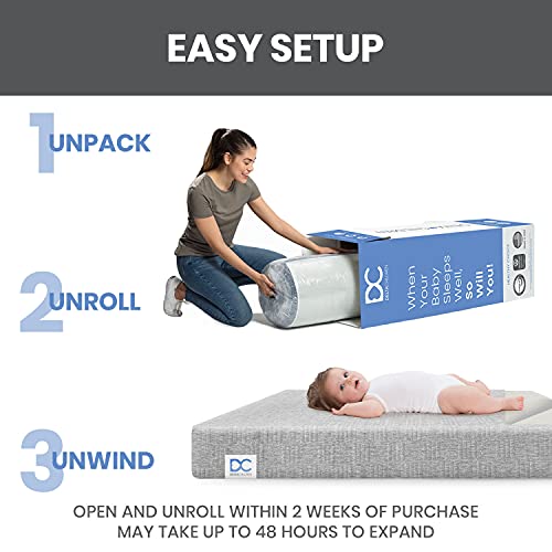 Delta Children Sweet Beginnings Dual Sided Baby Crib Mattress and