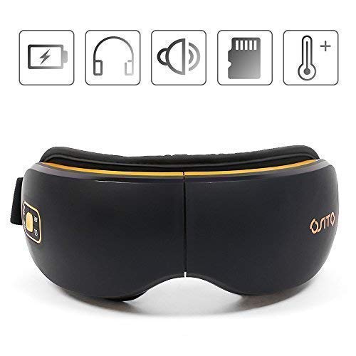 Ojos dispositivo de masaje eléctrica Reduzca Ojo oscuros anillos, calor/música y aire Compresión Tres modos Ojo Cuidado Mejora el Dormir
