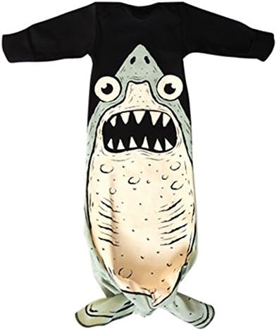 Rohern Baby Sleepsack Clothes Cotton Wearable Blanket Slumber Sleeping Bag (M, Shark)