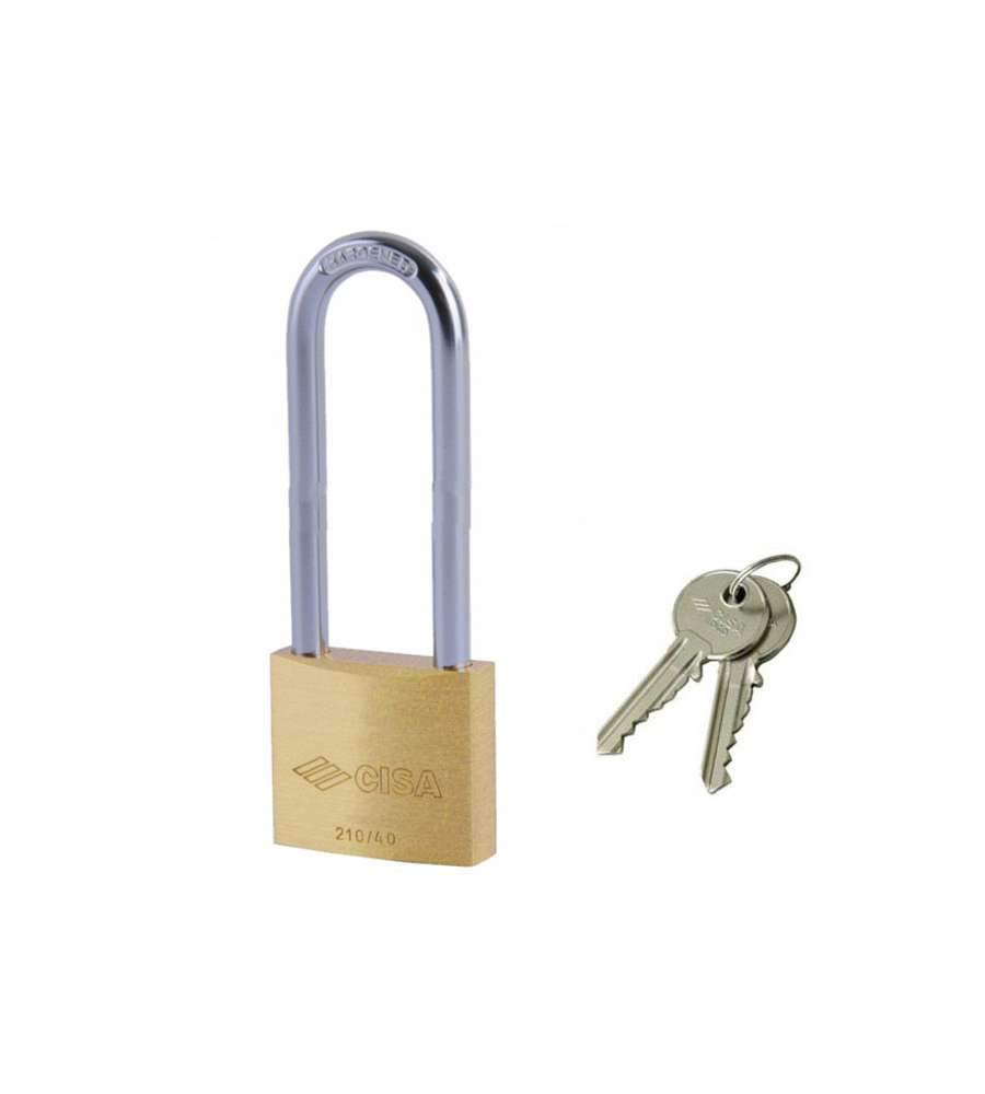 Shackle Brass Padlock with Extra-Long mm.40 22011 CISA (CISA)