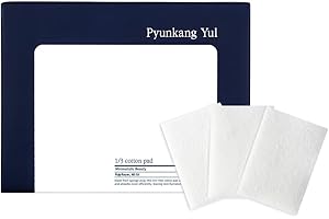 PYUNKANG YUL 1/3 Cotton Pads for Face 160 pieces (1pack) - 3 Times Higher Absorbency from 1/3rd of Toner Use - Eye Makeup Rem