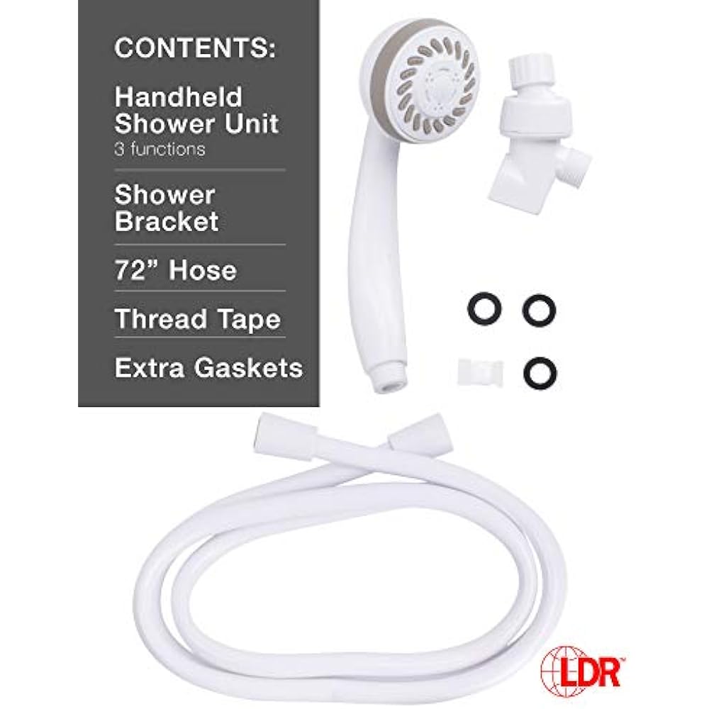Handheld Showerheads LDR 520 3110WT Complete Function Massage Set 72