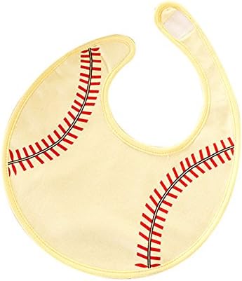 Lean In Baby Bandana Bibs Unisex Cotton Drool Bibs (Sport Ball Shape Collection)