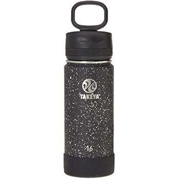 Takeya Actives Insulated Travel Mug, 16oz, Onyx Speckle