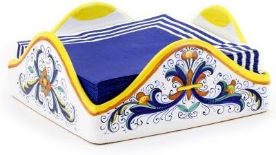 Ricco DERUTA: Square Napkins Holder Large [for Dinner Size Napkins (8x8)] [#1435-RIC]