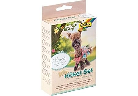 Max Bringmann KG 23913 Mini-Häkelset Lama, bunt
