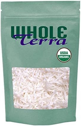 Whole Terra Organic Raw Shredded Coconut, Unsweetened, Non-GMO (2 Pounds)