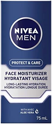 NIVEA MEN Protect & Care Face Lotion (75 ml), Aloe Vera Enriched Face Moisturizer To Prevent Skin from Dry