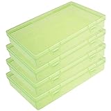 Goodma 4 Pieces Rectangular Plastic Boxes Empty