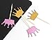 Happy Shop Glitter Pink and Gold Crown Cupcake Toppers 48 Pieces for Girls Princess Birthday Party,Baby Shower Decor,Wedding Party Decorations Supplies