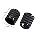 Outus 20 Pack Tyre Valve Dust Caps for Car, Motorbike, Trucks, Bike, Bicycle (Black)