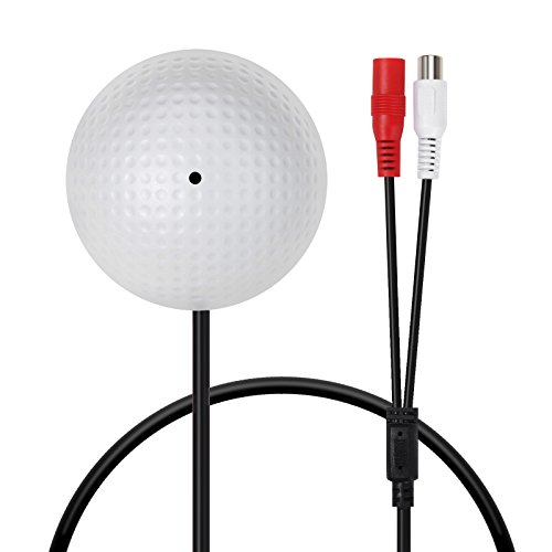 DreamvasionÂ® High Sensitive Pre-amp Audio Pickup Device Tiny Spy Microphone for Security Camera CCTV Surveillance System Sound Vioce Monitoring with Free Warning