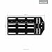 MALOUF King Bed Frame Headboard Bracket Modification Plate, Set of 2, Black
