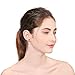 925 Sterling Rose Gold Colour Cubic Zirconia Royal JourneyJewelry Eternity Stud Earring women's best Gifts