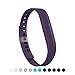 LEEFOX Band for Fitbit Flex 2, Adjustable Fit Bit Flex 2 Accessory Silicon Replacement Wristband w/Fastener Clasp Fitness Strap for Original Flex 2, Purple, Small(Psalm 23-3)