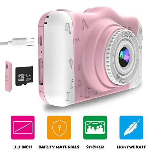 WOWGO Kids Digital Camera 12MP Children's Camera with Large Screen