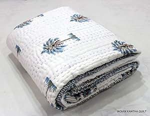 Amazon.com: INDIAN SPARROW Gray Palm Tree Print Handmade